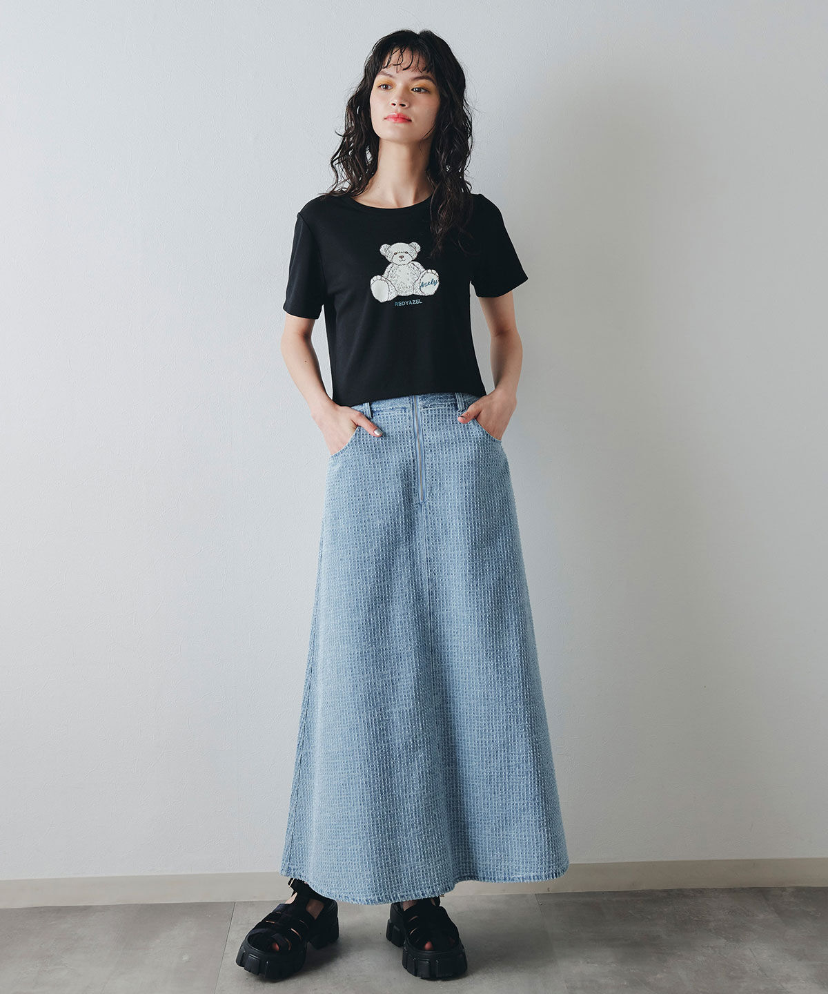 REDYAZEL「Azely コンパクトTシャツ」|Tシャツ・カットソー|