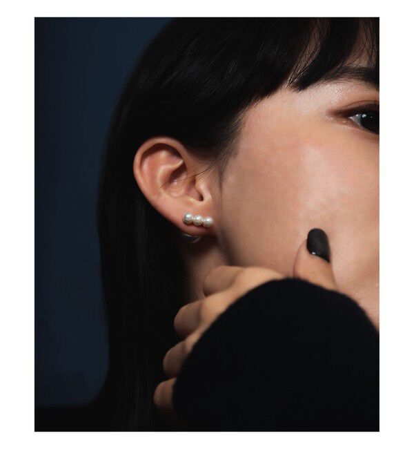 Demi-Luxe BEAMS 「Demi-Luxe BEAMS / 3粒パール x パールピアス」|その他|GOLD