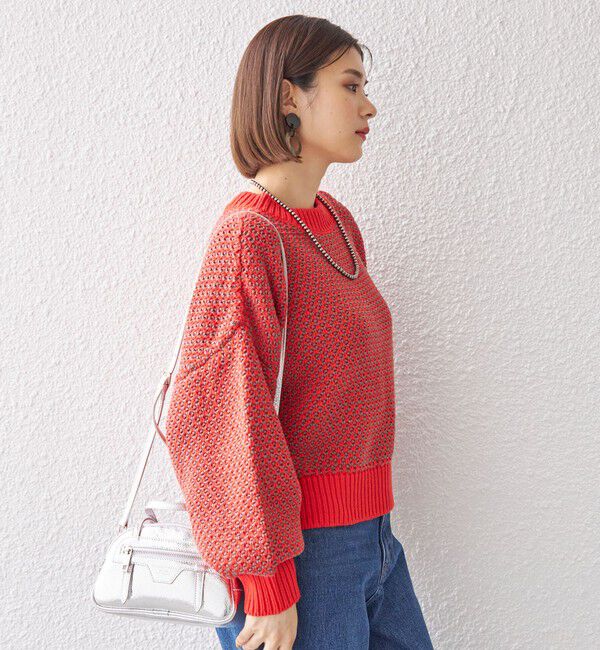 SHIPS for women「〈手洗い可能〉前後 2WAY ジャカード プルオーバー 24SS ◇」|ニット・セーター|