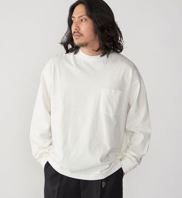 SHIPS「SHIPS: COTTON USA ポケット 長袖 Tシャツ ロンT」|Tシャツ・カットソー|