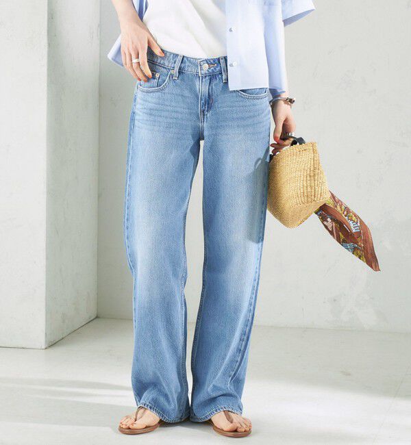 SHIPS for women「【SHIPS EXCLUSIVE】Levi&rsquo;s: LOW LOOSE ライトオンス」|デニム|スカイブルー