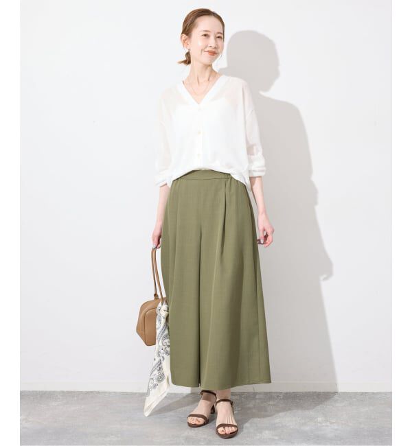 SLOBE IENA「《WEB限定》クロップドイージーワイドパンツ」|その他|