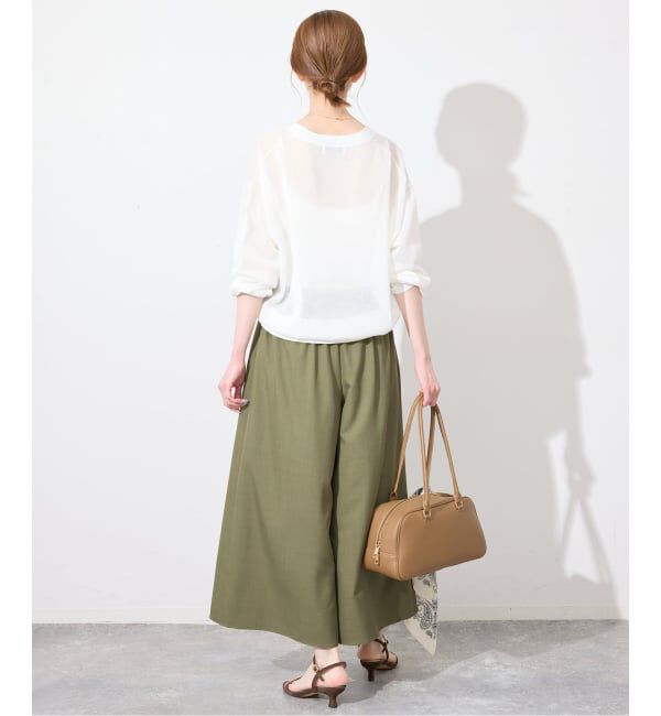 SLOBE IENA「《WEB限定》クロップドイージーワイドパンツ」|その他|