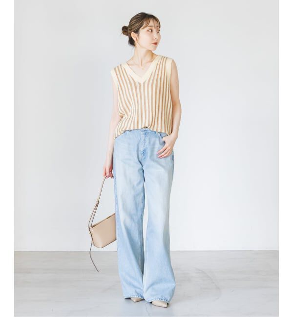 NOBLE「《予約・NOBLE別注カラー》PROVOKE/プロヴォーク loopyarn stripe vest」|ベスト・ジレ|