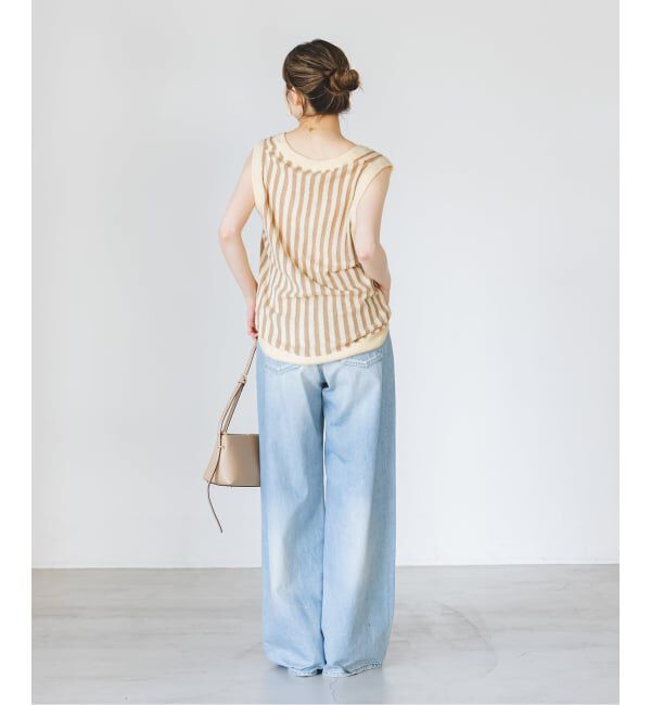 NOBLE「《予約・NOBLE別注カラー》PROVOKE/プロヴォーク loopyarn stripe vest」|ベスト・ジレ|