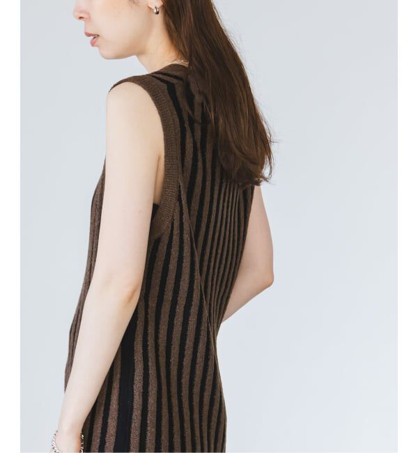 NOBLE「《予約・NOBLE別注カラー》PROVOKE/プロヴォーク loopyarn stripe vest」|ベスト・ジレ|