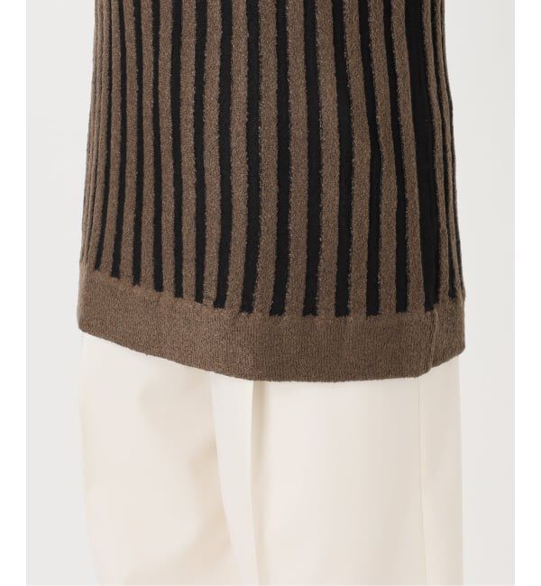 NOBLE「《予約・NOBLE別注カラー》PROVOKE/プロヴォーク loopyarn stripe vest」|ベスト・ジレ|