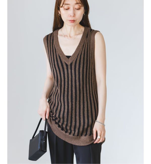 NOBLE「《予約・NOBLE別注カラー》PROVOKE/プロヴォーク loopyarn stripe vest」|ベスト・ジレ|