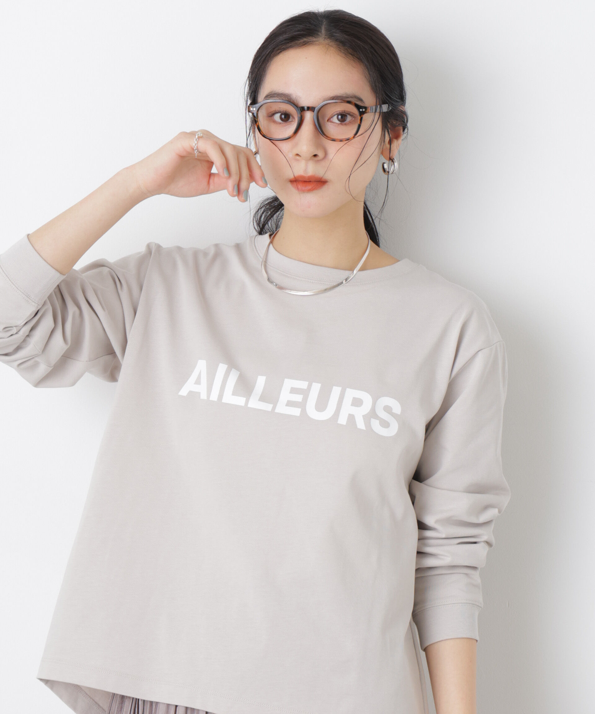 nano･universe「ロゴプリントロングスリーブTシャツ」|Tシャツ・カットソー|パターン32