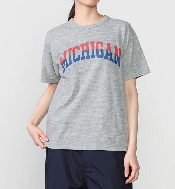  「WHITESVILLE | コットン天竺 プリントTシャツ WOMEN」|Tシャツ・カットソー|GREY