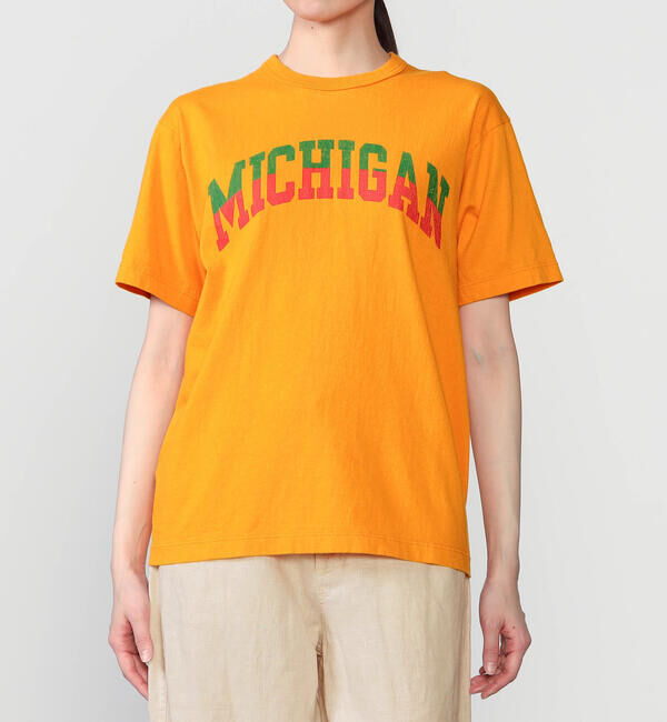  「WHITESVILLE | コットン天竺 プリントTシャツ WOMEN」|Tシャツ・カットソー|YELLOW系1