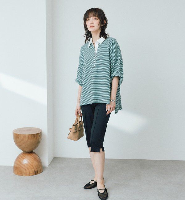 「【レトロな雰囲気に】マルチボーダーポロ」|Tシャツ・カットソー|
