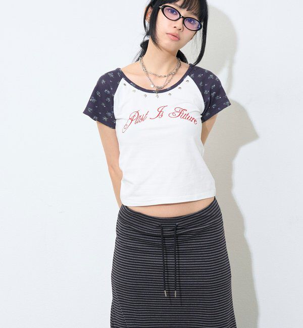  「【WEB限定】ワッフルフラワーラグランSS TEE」|Tシャツ・カットソー|