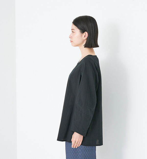 collex「オーガニックコットンサックブラウス」|シャツ・ブラウス|