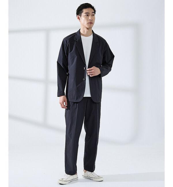 ABAHOUSE「【上下2点セット/WEB限定】360&deg;ストレッチ リップストップ リラックス セ」|スーツ|ネイビー