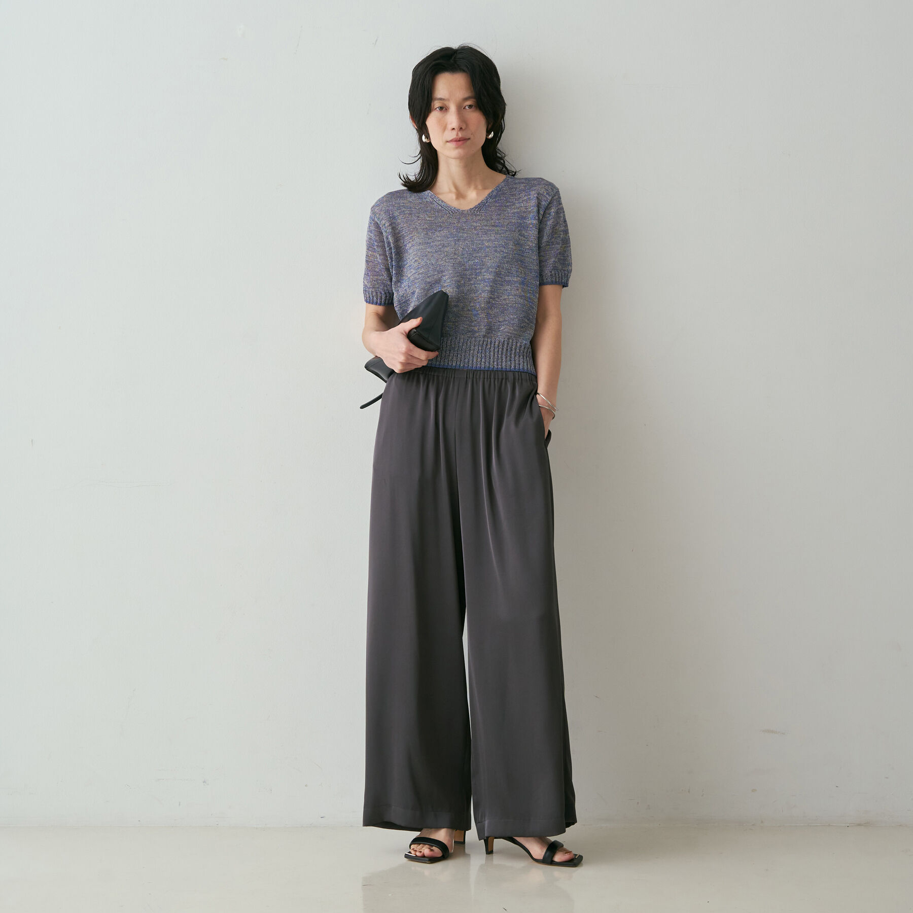 qualite「【Asuka Teramatsuさん着用/接触冷感・吸水速乾】クールサテンパンツ」|その他|