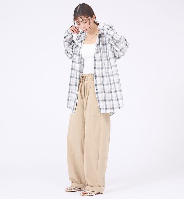 abahouse mavie「【旬シルエット】カーブイージーパンツ」|その他|