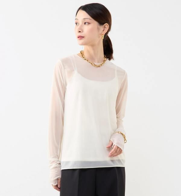 Soffitto「シアークルーネックプルオーバー」|Tシャツ・カットソー|アイボリー