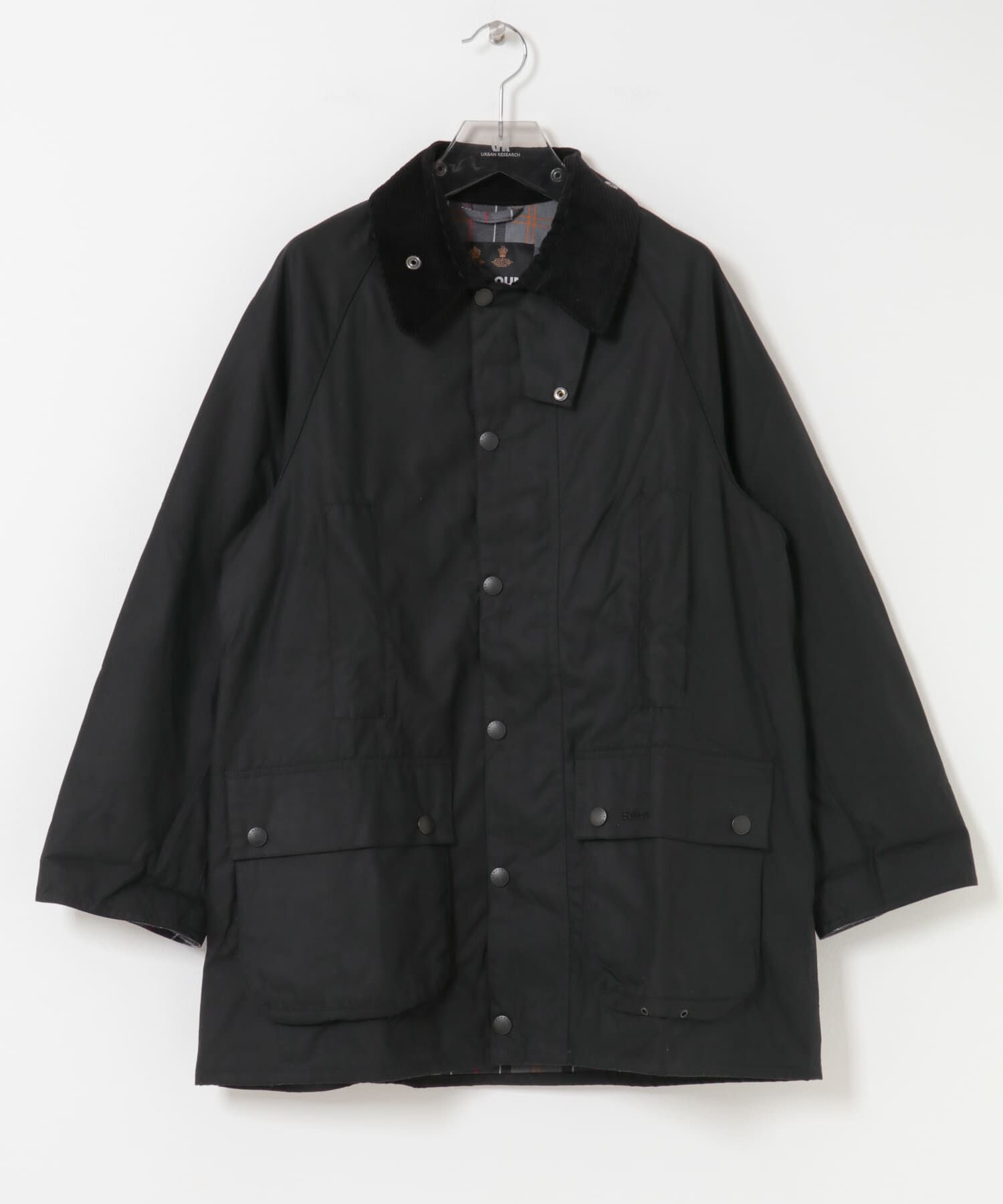 URBAN RESEARCH「Barbour　OS BEAUFORT WAX JACKET」|ノーカラーコート|