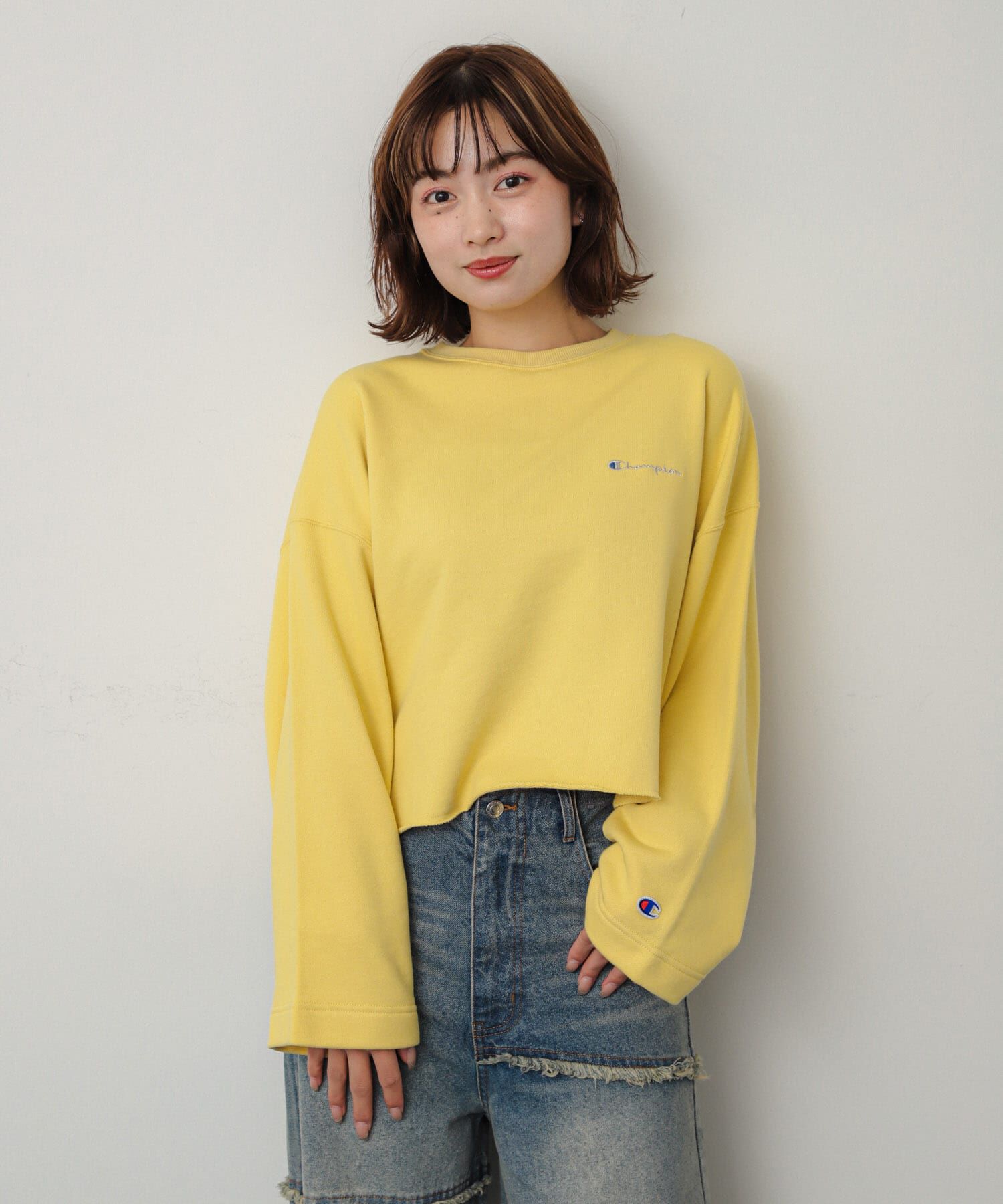 SENSE OF PLACE by URBAN RESEARCH「『別注』Champion&times;SENSE OF PLACE　カットオフスウェット」|スウェット・ジャージ|