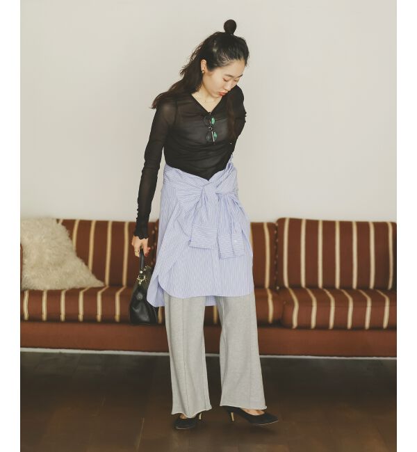 le.coeur blanc「シアークルーネックプルオーバー」|Tシャツ・カットソー|