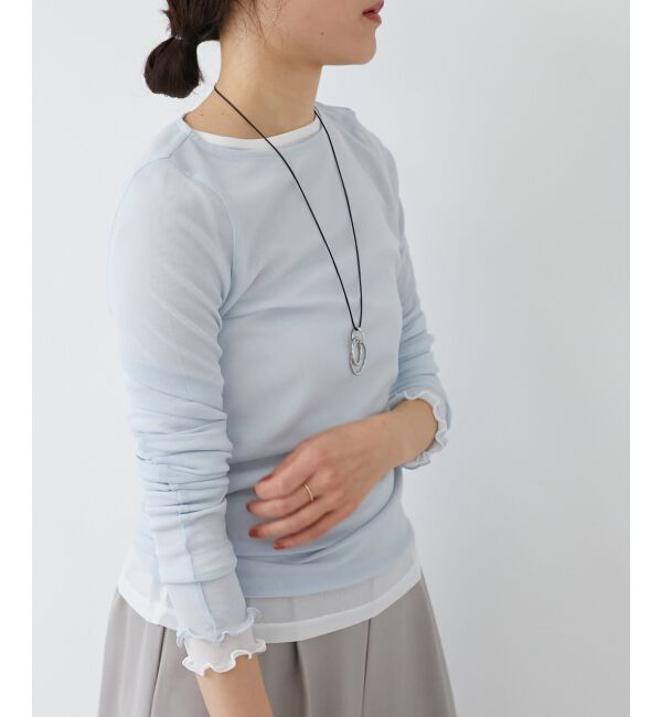 le.coeur blanc「シアークルーネックプルオーバー」|Tシャツ・カットソー|