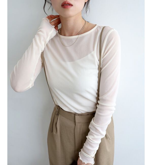le.coeur blanc「シアークルーネックプルオーバー」|Tシャツ・カットソー|