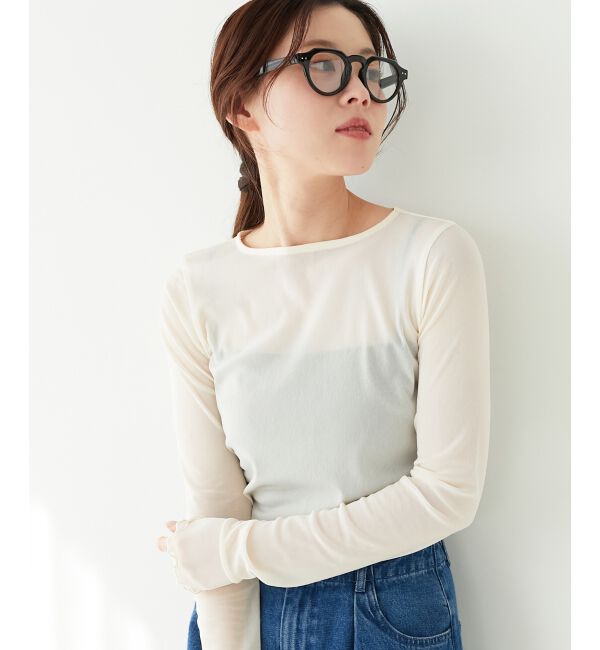 le.coeur blanc「シアークルーネックプルオーバー」|Tシャツ・カットソー|