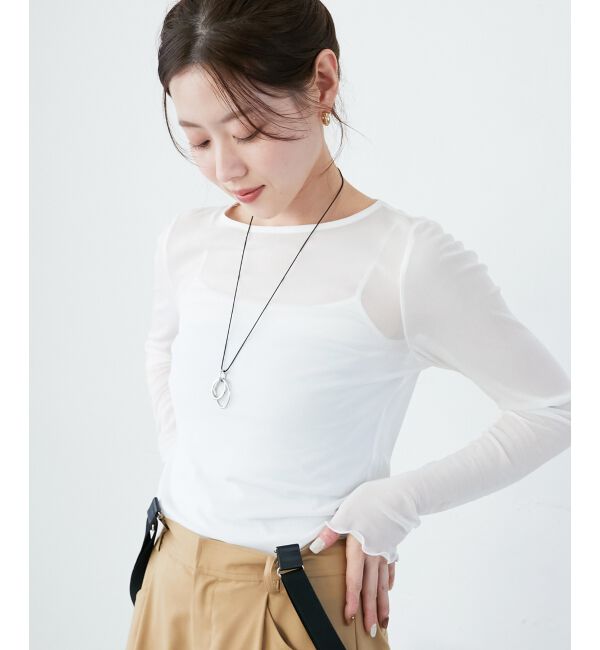le.coeur blanc「シアークルーネックプルオーバー」|Tシャツ・カットソー|