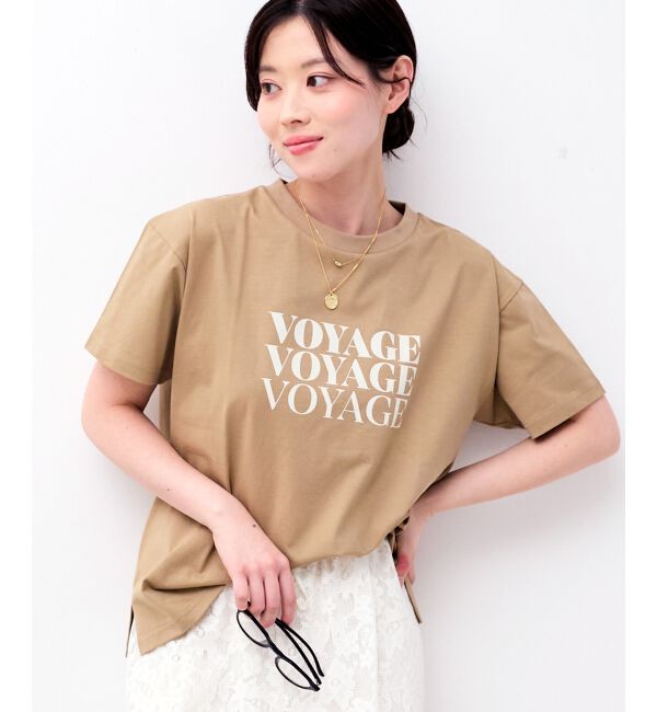  「VOYAGEフロッキーロゴTシャツ」|Tシャツ・カットソー|