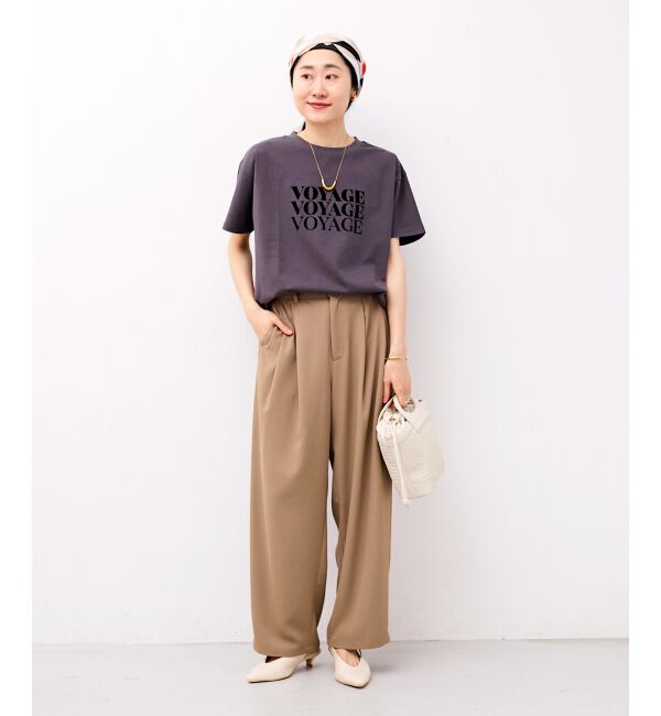  「VOYAGEフロッキーロゴTシャツ」|Tシャツ・カットソー|