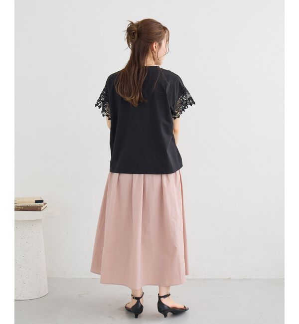  「レースドッキングカットソー」|Tシャツ・カットソー|