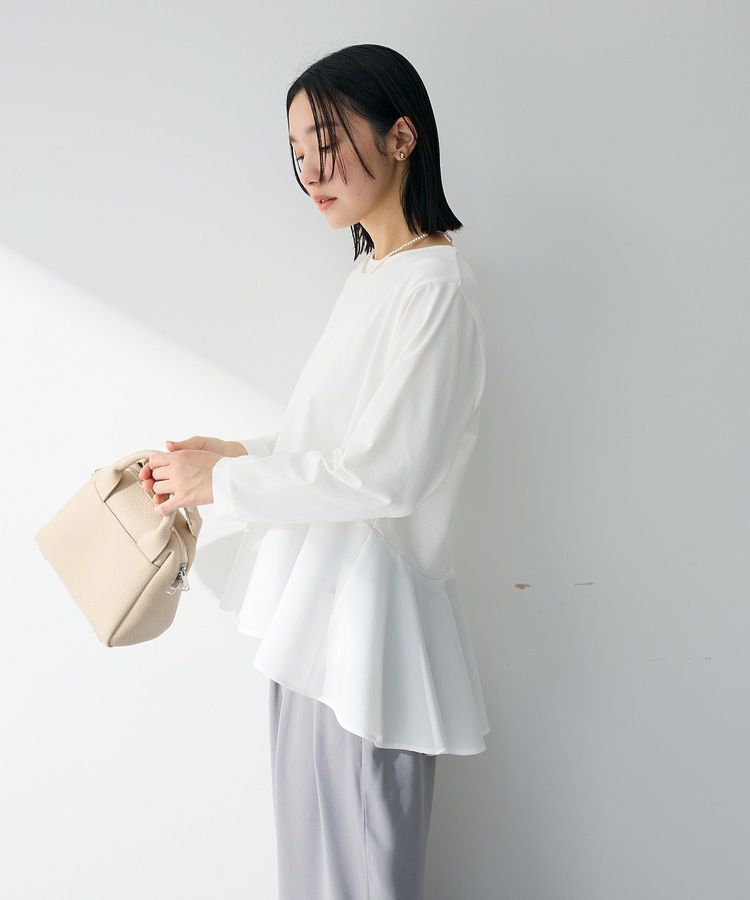 Green Parks「ペプラムドッキングプルオーバー」|Tシャツ・カットソー|Off White