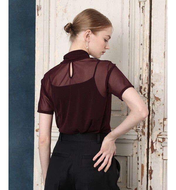 LOULOU WILLOUGHBY「【LOULOU WILLOUGHBY】ボウタイツキチュールトップス」|Tシャツ・カットソー|