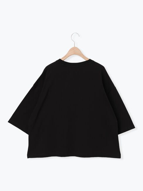 Samansa Mos2「◇強撚天竺ワイドロゴプリントTシャツ」|Tシャツ・カットソー|