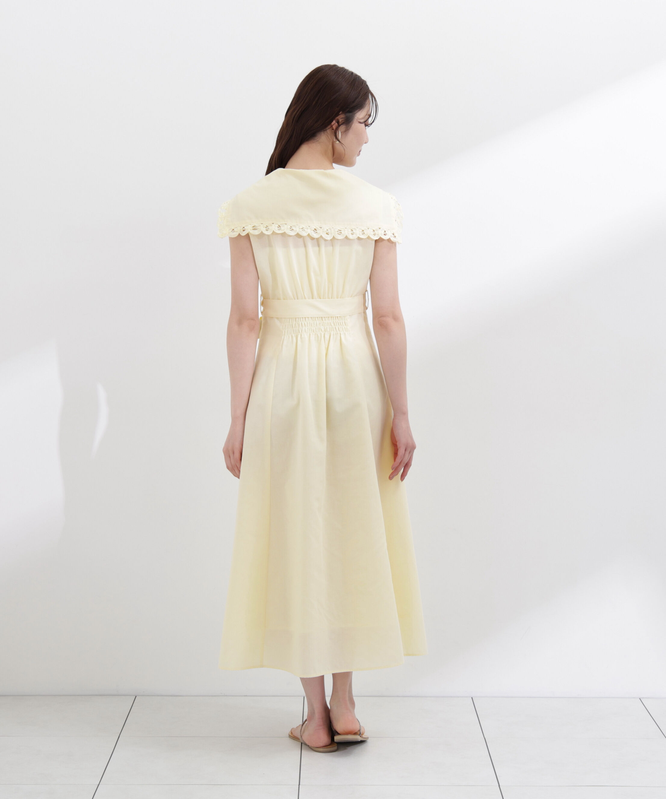 PROPORTION BODY DRESSING「セーラーカラーレーストリムワンピース」|ワンピース|