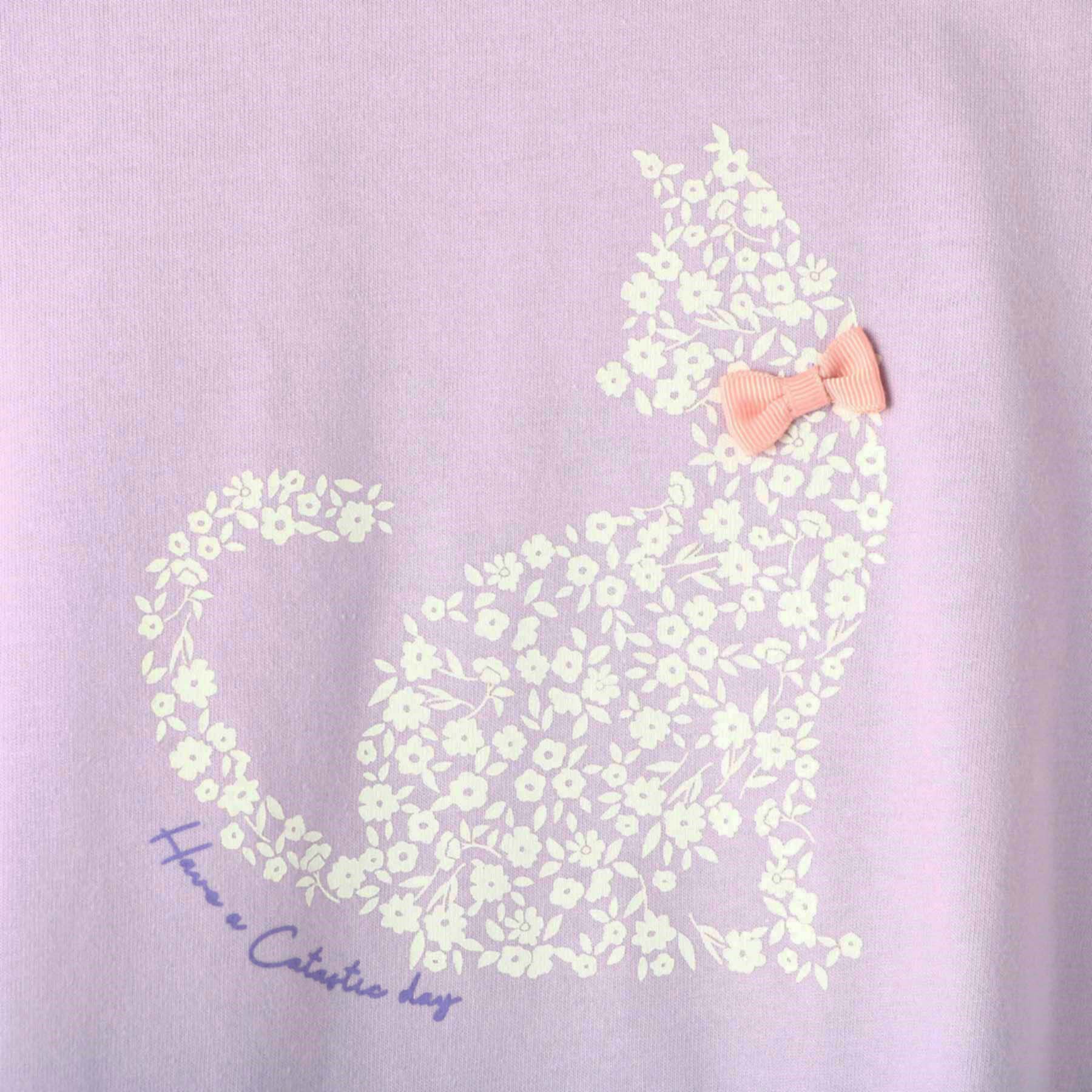 SHOO･LA･RUE「【100-120cm】プリントフレアTシャツ」|Tシャツ・カットソー|