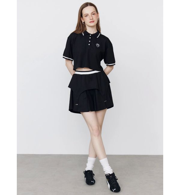 CALNAMUR「POLO&times;SK SET UP/ポロ&times;スカートセットアップ【セットアイテム】」|ワンピース|