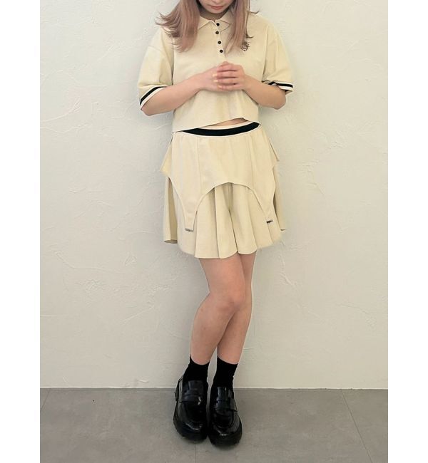 CALNAMUR「POLO&times;SK SET UP/ポロ&times;スカートセットアップ【セットアイテム】」|ワンピース|