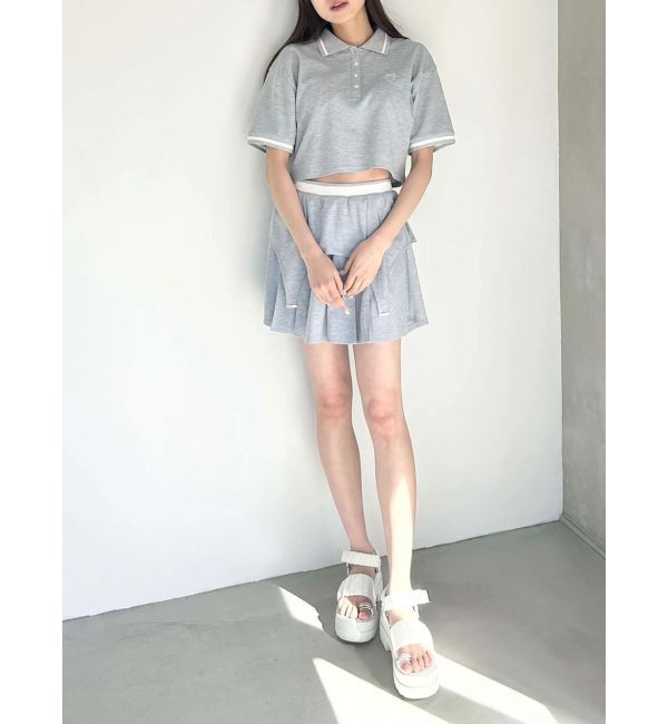 CALNAMUR「POLO&times;SK SET UP/ポロ&times;スカートセットアップ【セットアイテム】」|ワンピース|