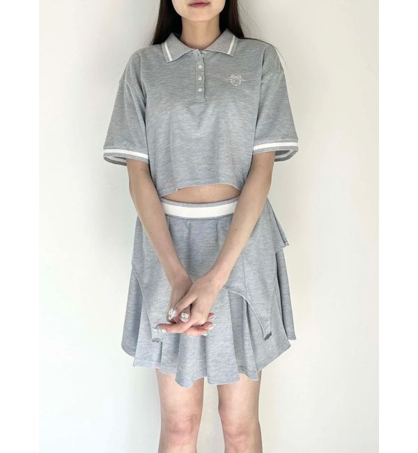 CALNAMUR「POLO&times;SK SET UP/ポロ&times;スカートセットアップ【セットアイテム】」|ワンピース|
