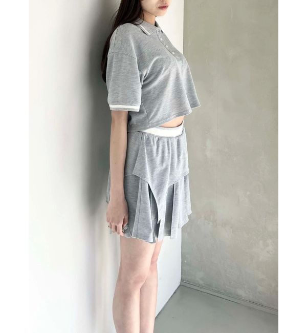 CALNAMUR「POLO&times;SK SET UP/ポロ&times;スカートセットアップ【セットアイテム】」|ワンピース|
