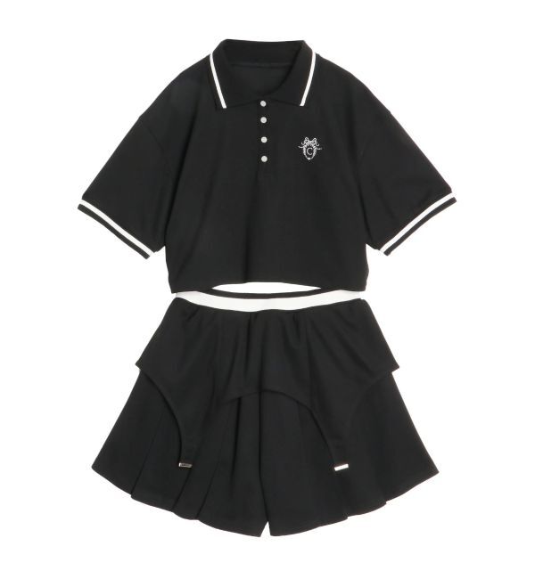 CALNAMUR「POLO&times;SK SET UP/ポロ&times;スカートセットアップ【セットアイテム】」|ワンピース|