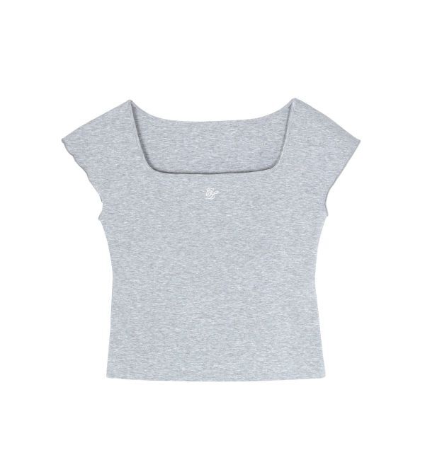 CALNAMUR「カップ付きフレンチスリーブトップス」|Tシャツ・カットソー|