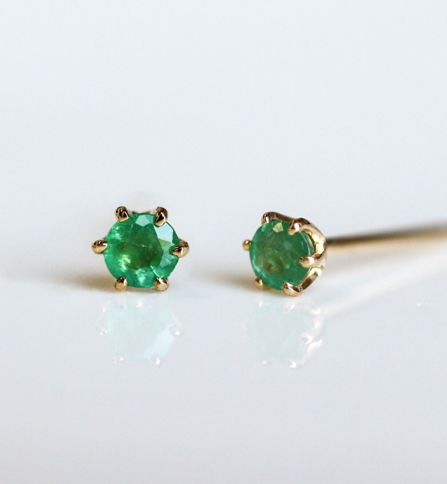  「誕生石 一粒ピアス | K18 」|ピアス|