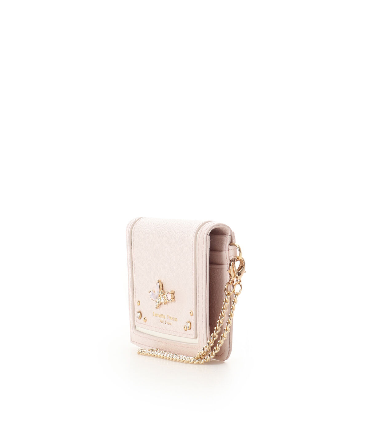 Samantha Thavasa Petit Choice「バタフライビジュー パスケース」|定期入れ|