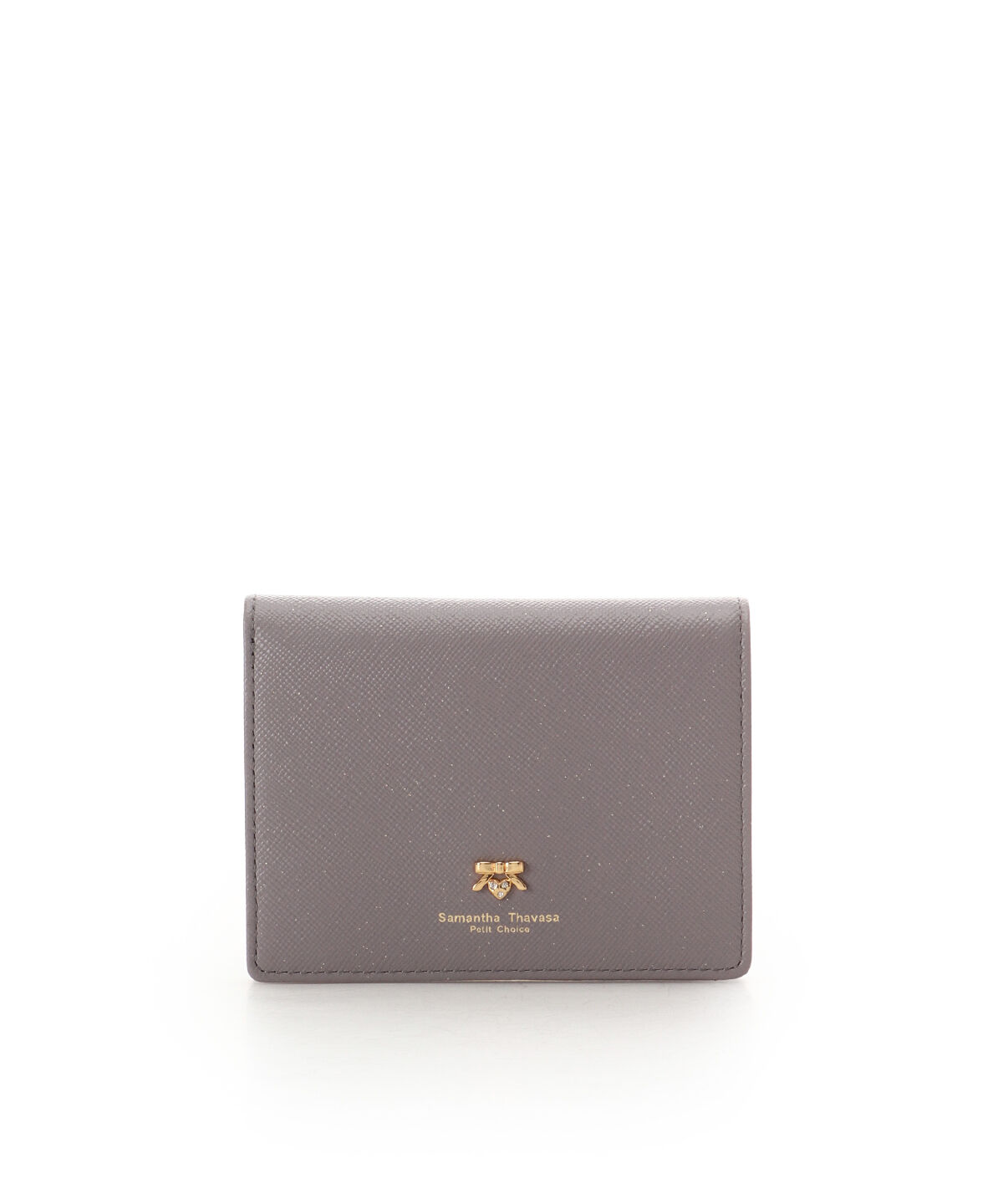 Samantha Thavasa Petit Choice「プチリボン薄マチ折財布」|財布|グレージュ