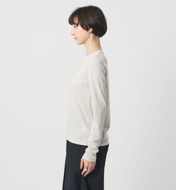 UNITED ARROWS「ラメ テンジク ロングスリーブ カットソー」|Tシャツ・カットソー|