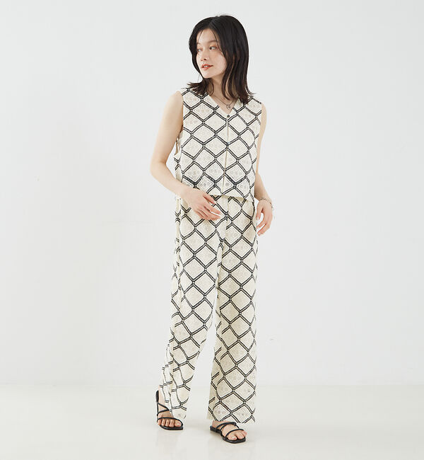 abahouse mavie「レースイージーストレートパンツ」|その他|