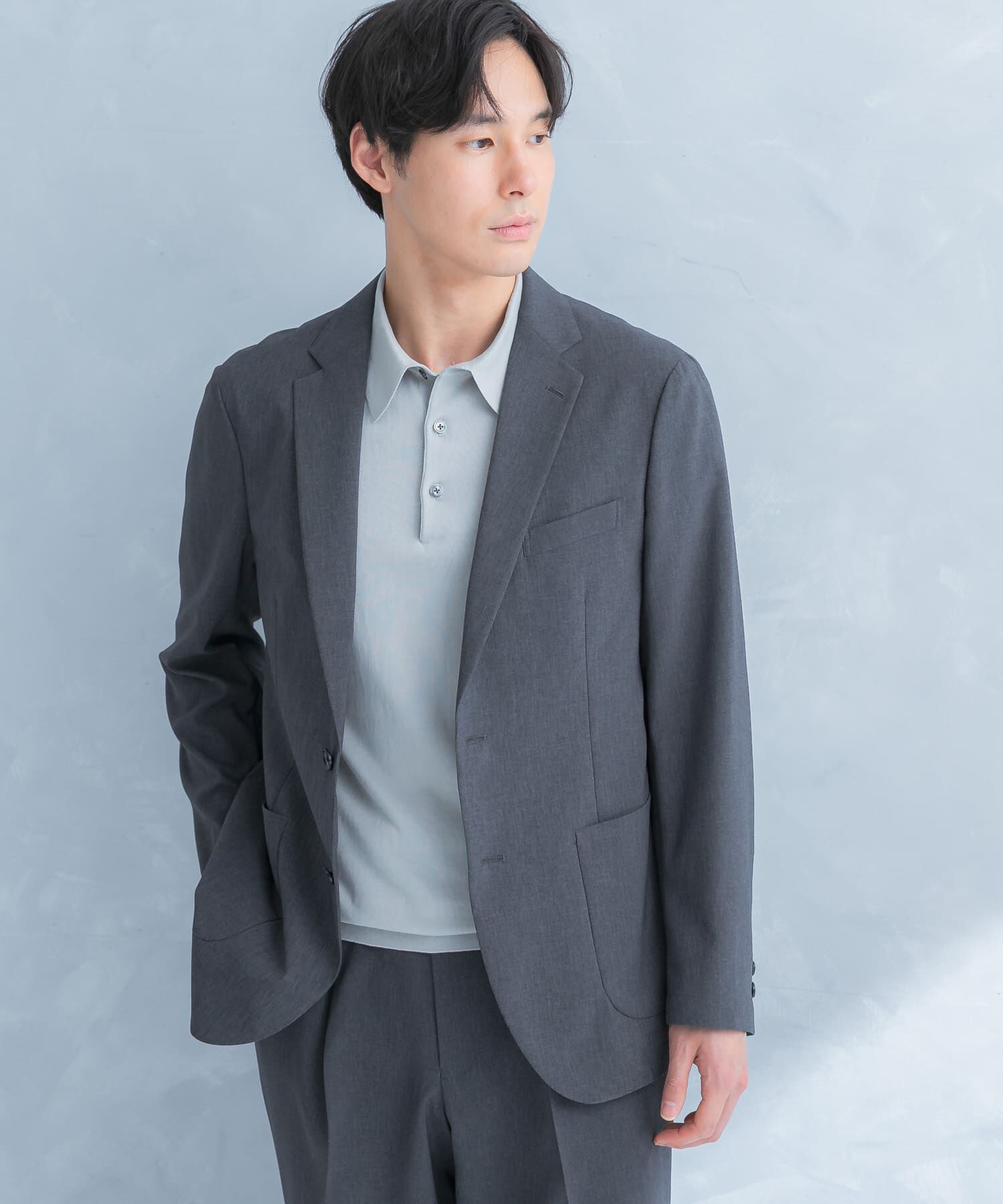 URBAN RESEARCH DOORS「LIFE STYLE TAILOR　リネンライクコンフォータブルジャケット」|その他|グレー